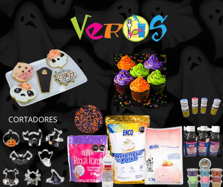 Molder, cortadores para galletas estilo Halloween y dia de muertos. Todo para reposteria en Nuevo Laredo.