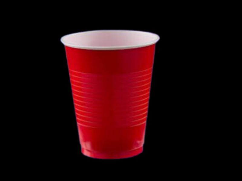 VASO AMSCAN #12 ROJO